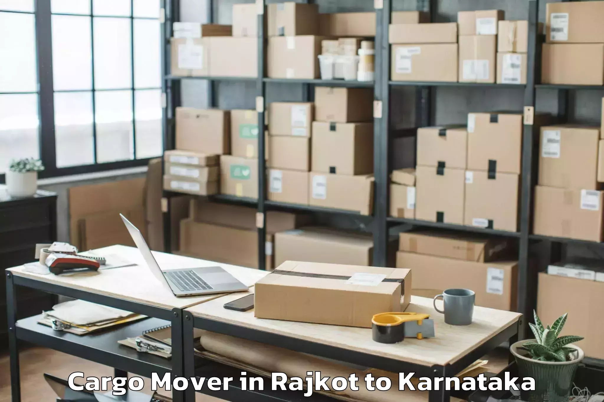 Top Rajkot to Chitradurga Cargo Mover Available